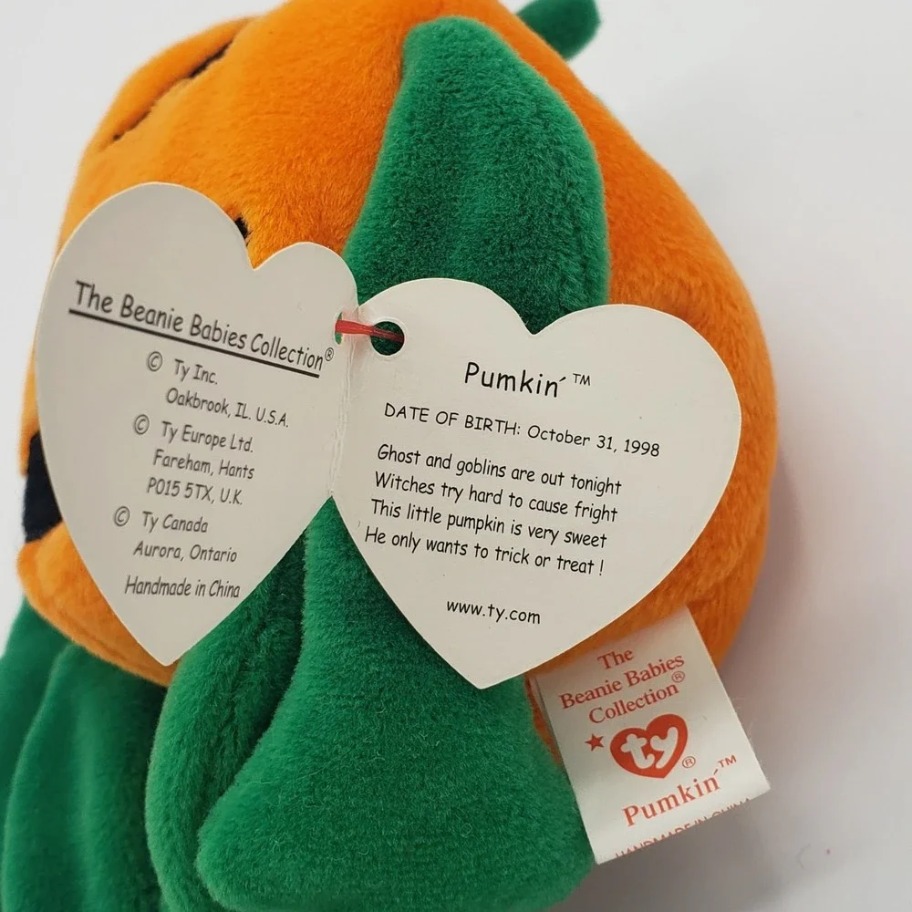 Ty Retired Beanie Baby‎ Pumkin Pumpkin Halloween 1998